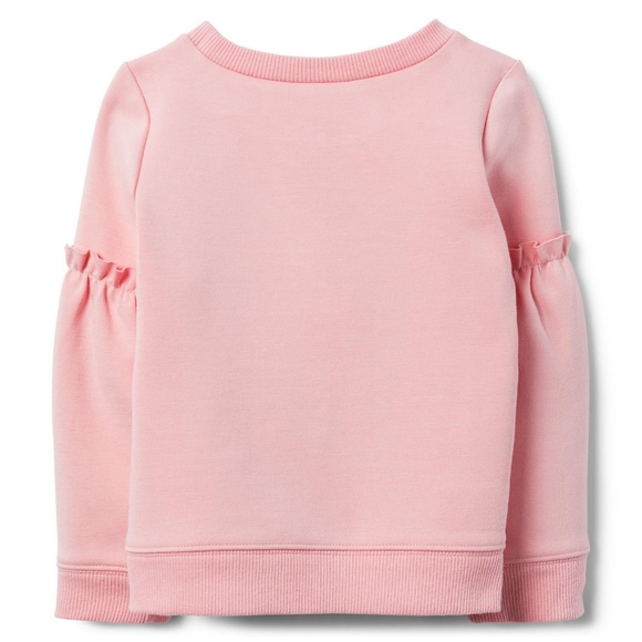 Janie and Jack Logo Ruffle Sleeve Pullover - Picture 3 of 6